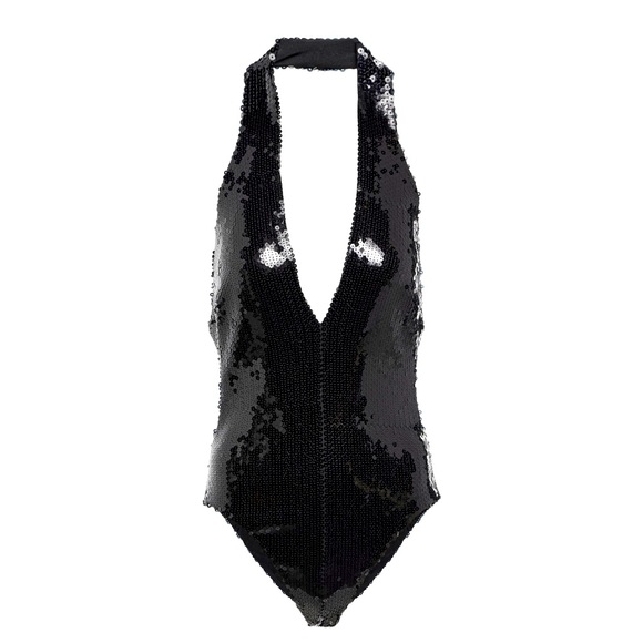 Alexandre Vauthier
sequin-design plunging-neck bodysuit - Picture 1 of 4